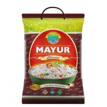 Mayur CLASSIC 10 Kg Basmati Rice|PESTICIDE FREE |Long Whole Grain Rice|Premium,Aromatic Rice|Naturally Aged Rice|Brown Pack